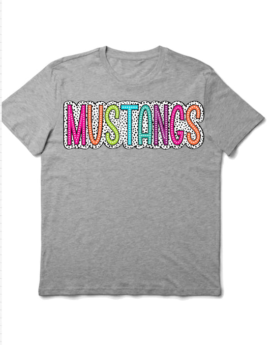 Rainbow mustangs t shirt